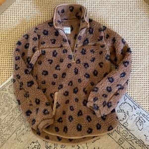 Abercrombie & Fitch half zip Sherpa